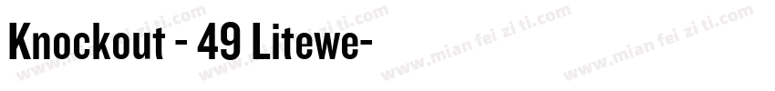 Knockout - 49 Litewe字体转换